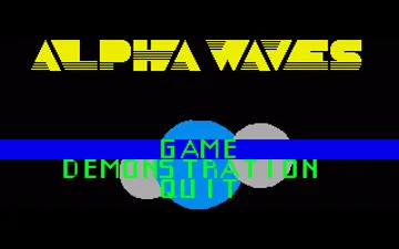 Alpha Waves screen shot title